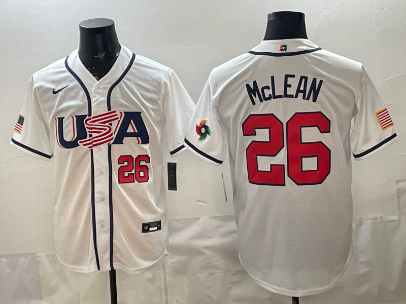 Men 2026 World cup white MLB Nike jersey 001011